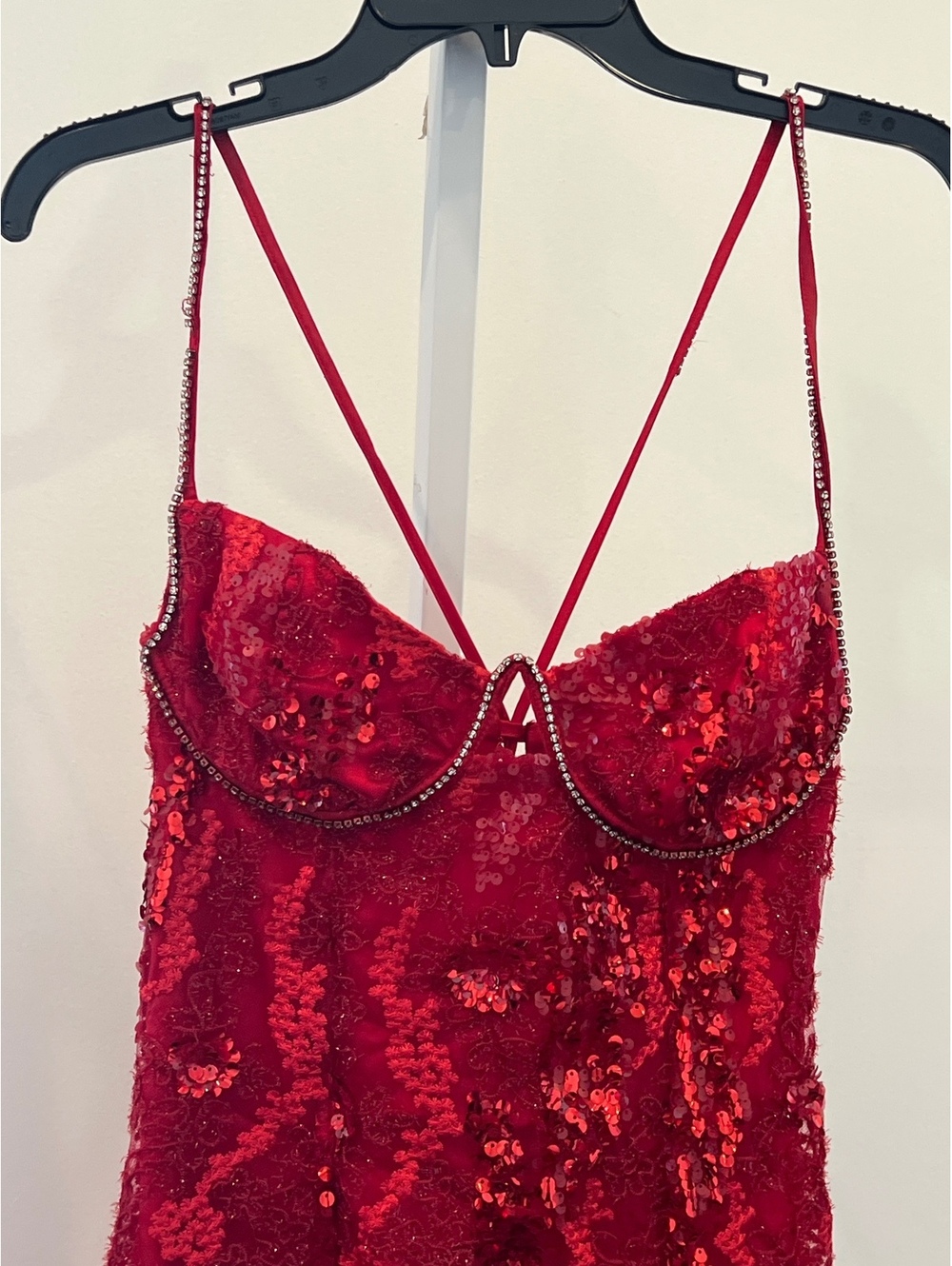 For Love & Lemons Opal Mini Dress red - Picture 4 of 8